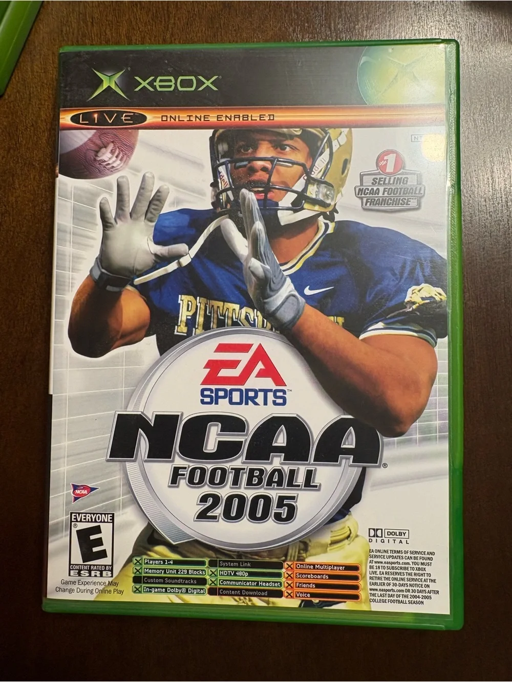 EA SPORTS NCAA Football 2005 Xbox Game - Green Case